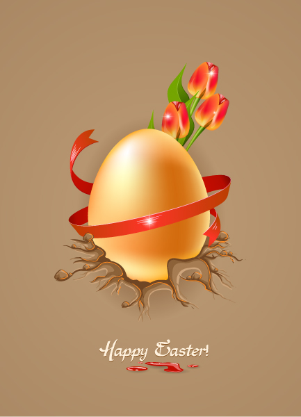 Season Vector Artwork Easter Background  Egg Vector Illustration 1