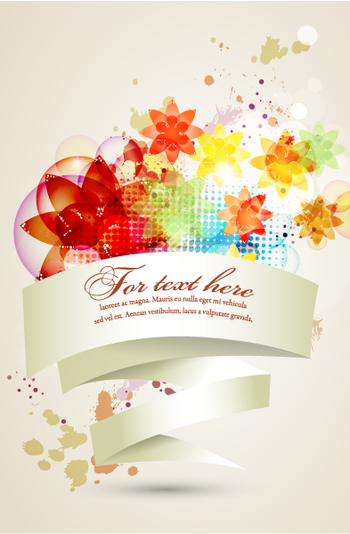 Unique Shape Eps Vector: Eps Vector Colorful Abstract Banner 1