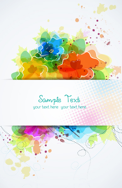 vector colorful abstract frame 1