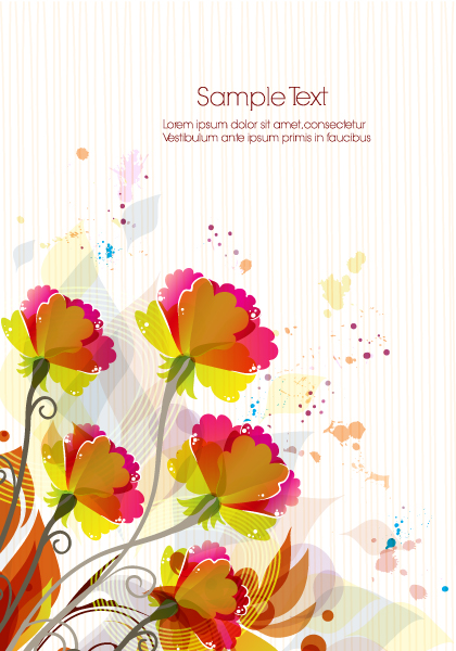 Abstract-2 Vector Graphic Vector Colorful Floral Background 1