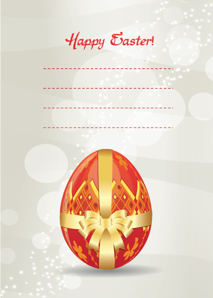 Stunning Abstract-2 Vector Background: Easter Background With Egg Vector Background Illustration 1