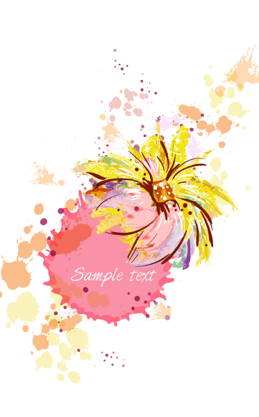 background with floral vector illustration 1