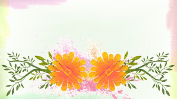 Stunning Floral Vector Background: Watercolor Floral Background Vector Background Illustration 1