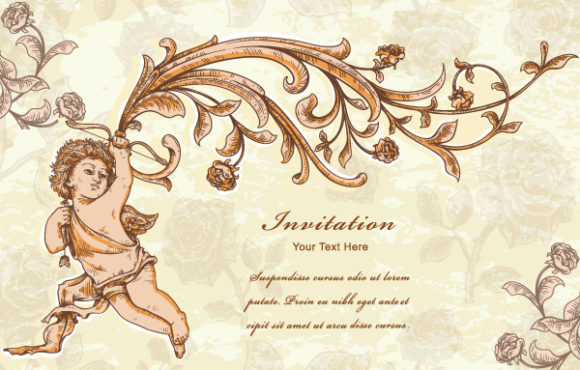 Abstract-2 Vector Background Vector Vintage Background  Angel 1