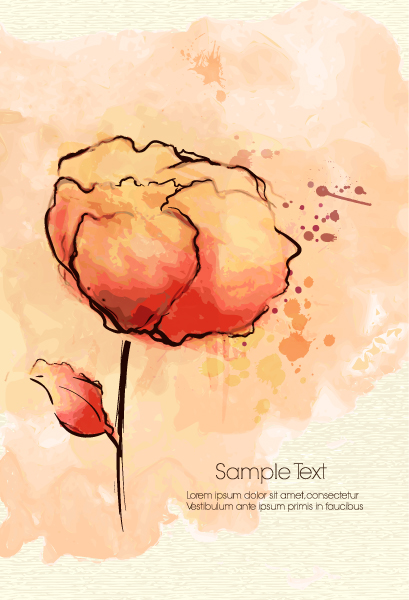 colorful floral background vector illustration 1