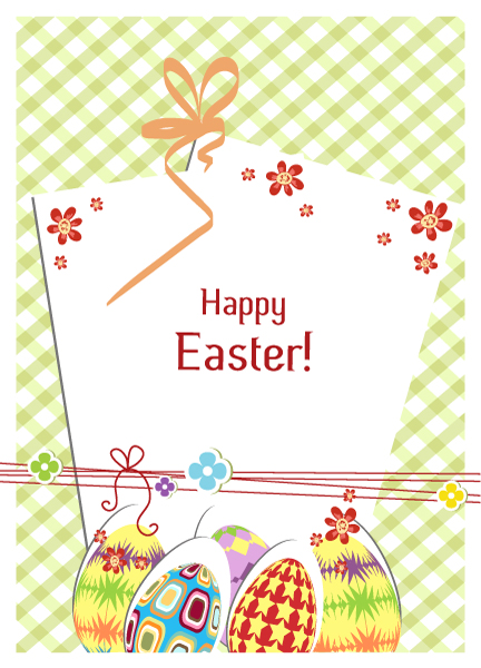 Blank, Paper, Illustration Vector Easter Background  Eggs Vector Illustration 1
