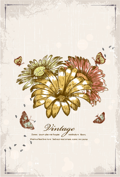 Download Creative Vector Graphic: Vector Graphic Butterflies With Floral 1