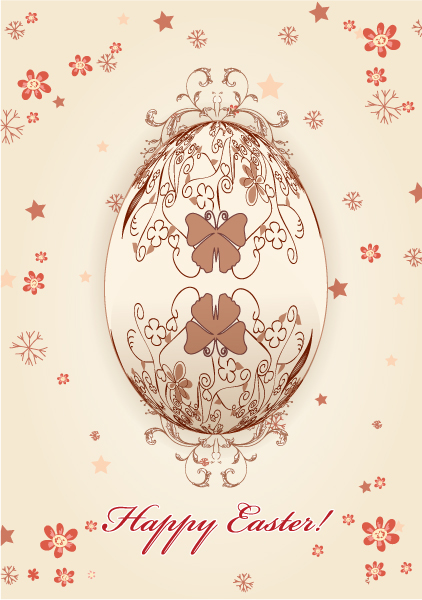 Spring, Egg Vector Illustration Egg  Floral Vector Illustration 1