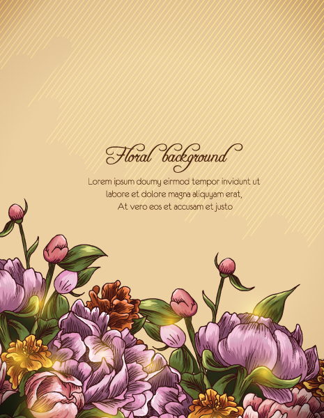 2013 Vector Artwork Floral Background Vector Illustration 1