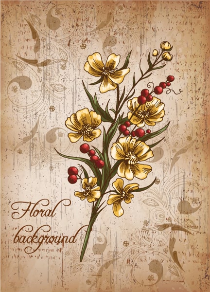Creative, Floral, Illustration Vector Design Floral Background Vector Illustration 1