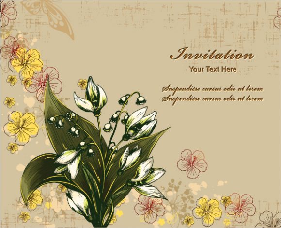 floral vector background 1