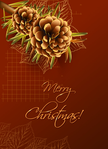Fir, Christmas Vector Design Christmas Vector Illustration  Pine Cone  Fir 1
