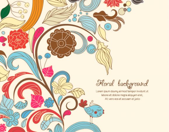 Spring, Flower Vector Graphic Floral Vector Illustration  Spring Flowers 1