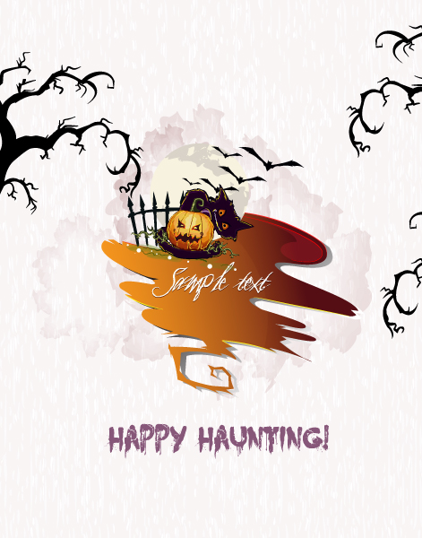 halloween background with pumpkin vector illustration 1