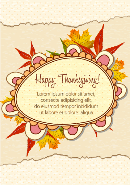 Thanksgiving Vector Artwork: Happy Thanksgiving Day Vector Artwork 1