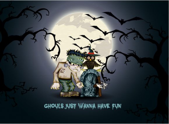 vector halloween background with bats 1
