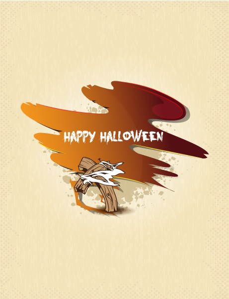 vector halloween background with cross 1