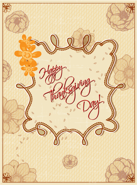 happy thanksgiving day vector 1