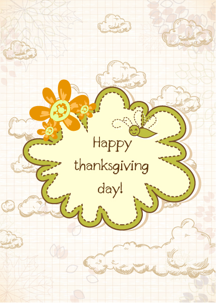 Day Vector Background Happy Thanksgiving Day Vector 1