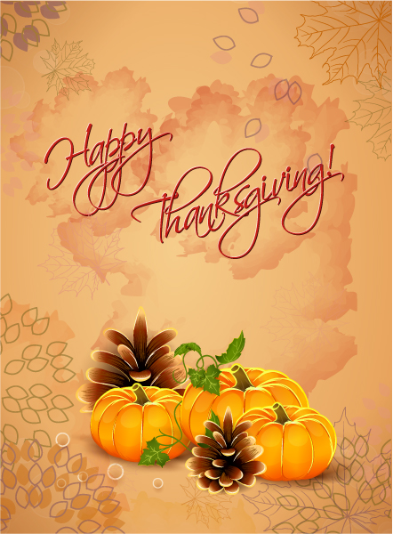 Amazing Day Vector Image: Happy Thanksgiving Day Vector Image 1