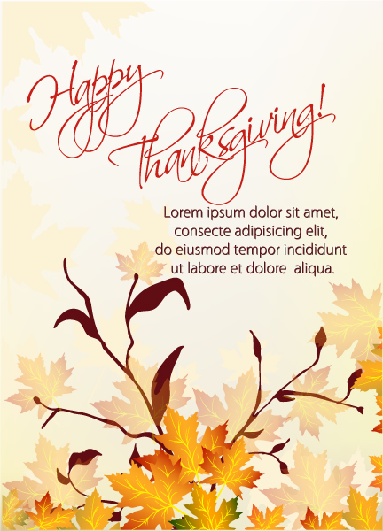 Thanksgiving Vector Background Vector Thanksgiving Background  Floral 1