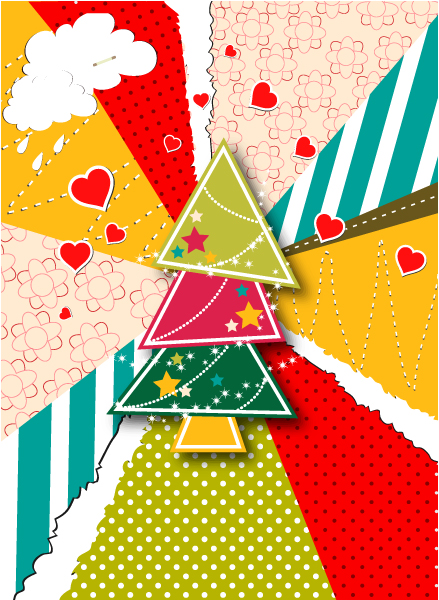 Christmas illustration vector 1