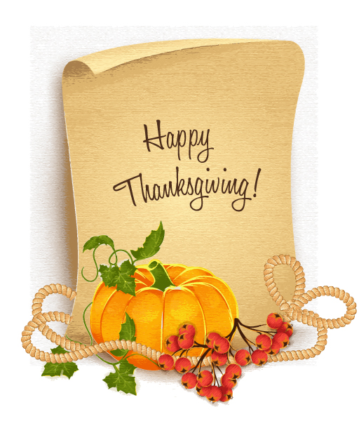 Free thanksgiving vector illustration with pumpkin 1