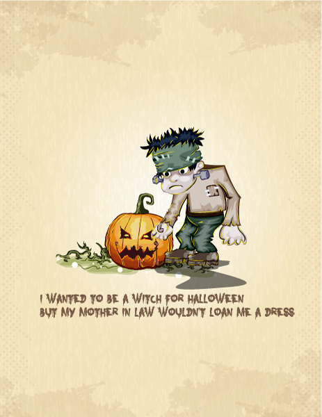 Spooky Vector Design: Halloween Background Vector Design Illustration 1