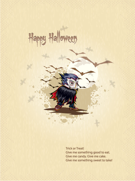 halloween background vector illustration 1
