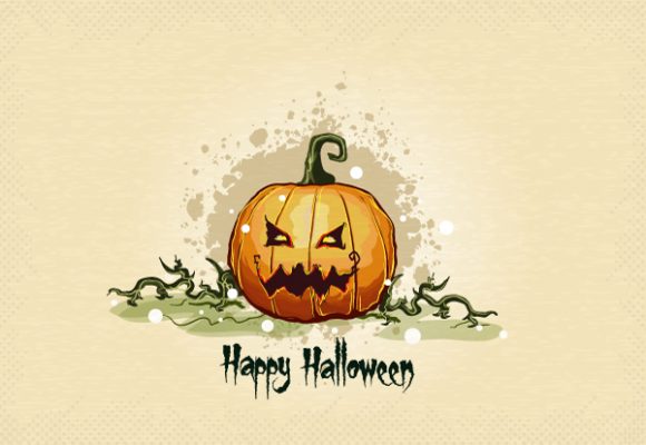 halloween background vector illustration 1