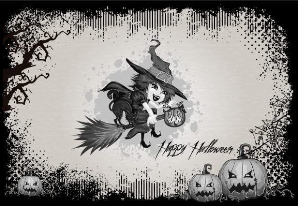 Surprising Illustration Vector Artwork: Halloween Background Vector Artwork Illustration 1