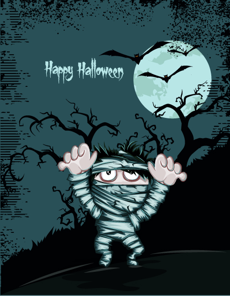 Brilliant Halloween Vector Background: Halloween Background Vector Background Illustration 1