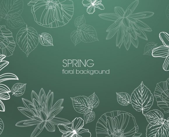 Insane Illustration Vector Art: Floral Vector Art Illustration With Spring Flowers 1
