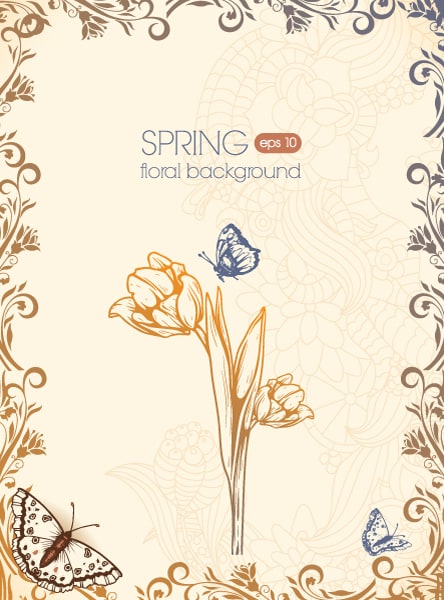 Lovely Illustration Vector Graphic: Spring Vector Graphic Illustration 1