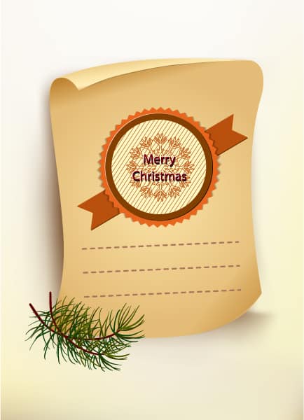 Special Paper Vector Illustration: Christmas Vector Illustration Illustration With Old Paper 1