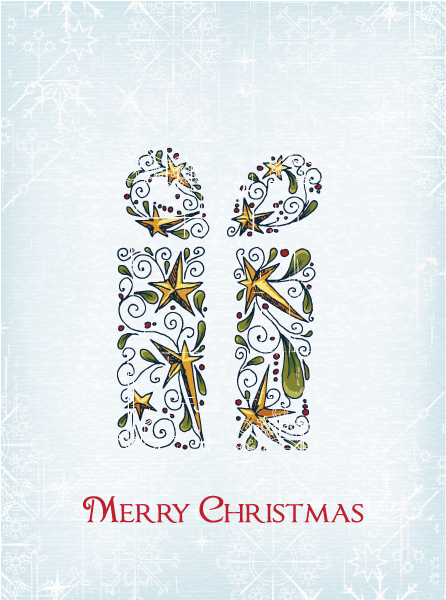 Astounding Season Vector: Christmas Vector Illustration With Gift 1