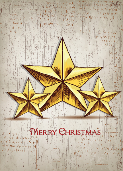christmas vector illustration  with stars 1