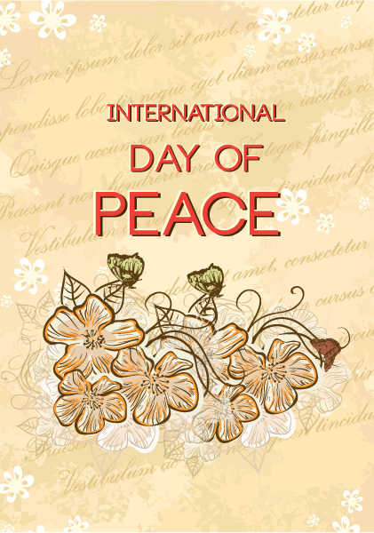 Striking Peace Vector: International Day Of Peace Vector 1