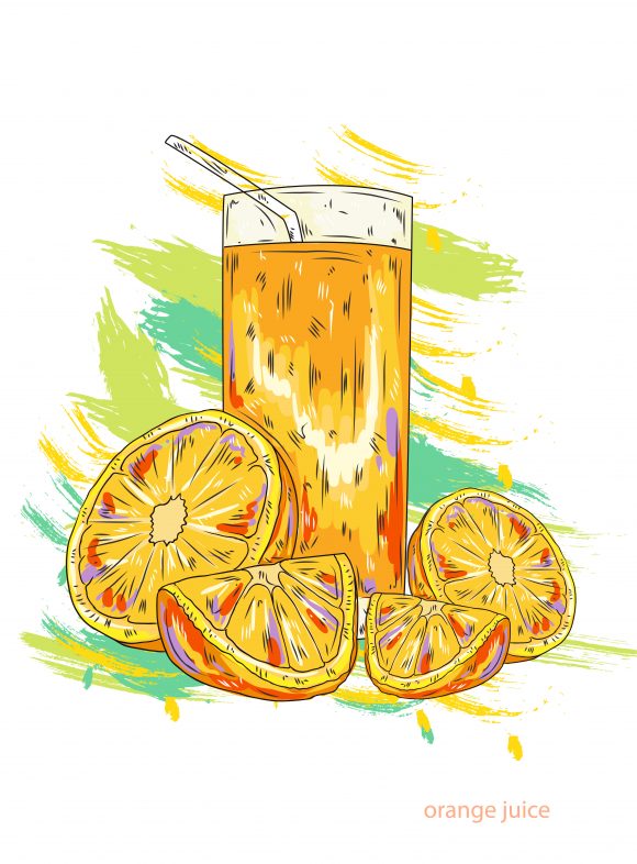 Illustration Eps Vector Orange Juice Vector  Illustration 1