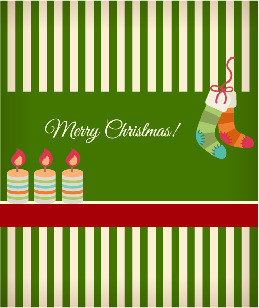 Christmas, Candles, Christmas, Vector, Ans Vector Illustration Christmas Vector Illustration  Socks Ans Christmas Cles 1