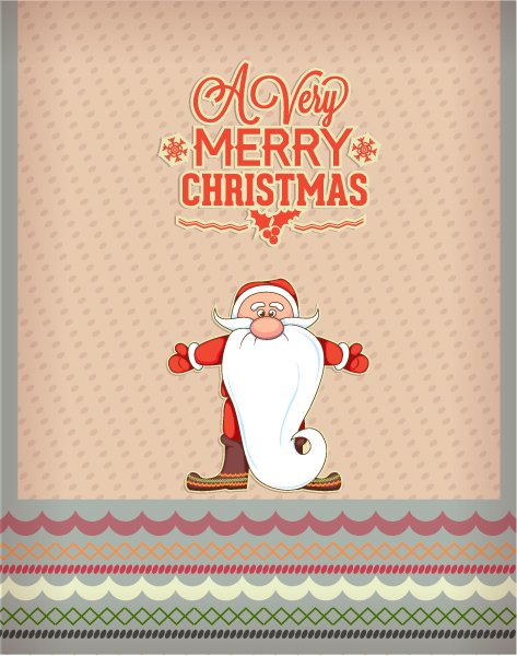 Illustration Vector Design Christmas Vector Illustration  Santa 1