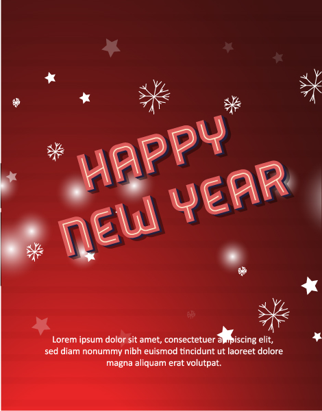New, Illustration, Frame Vector Background Happy New Year  Vector Illustration 1
