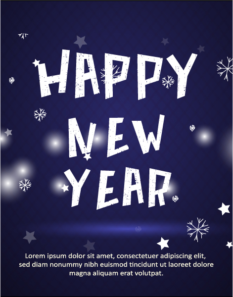 Year, New, Happy Vector Graphic Happy New Year  Vector Illustration 1