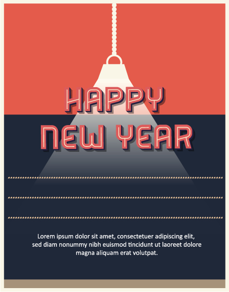 Happy, Gift, Illustration, Year, Creative Vector Artwork Happy New Year  Vector Illustration 1