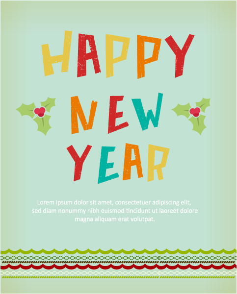 Download Vector Vector Graphic: Happy New Year  Vector Graphic Illustration 1