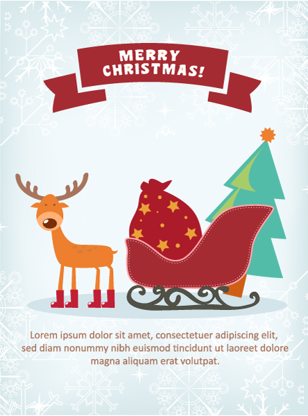 Element, Christmas Vector Christmas Vector Illustration  Deer 1