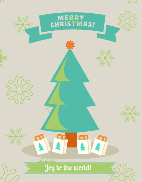 Vector Vector Graphic: Christmas Vector Graphic Illustration With Christmas Tree 1