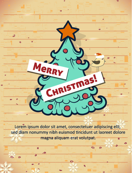 Stunning Vector Vector Art: Christmas Vector Art Illustration With Christmas Tree 1