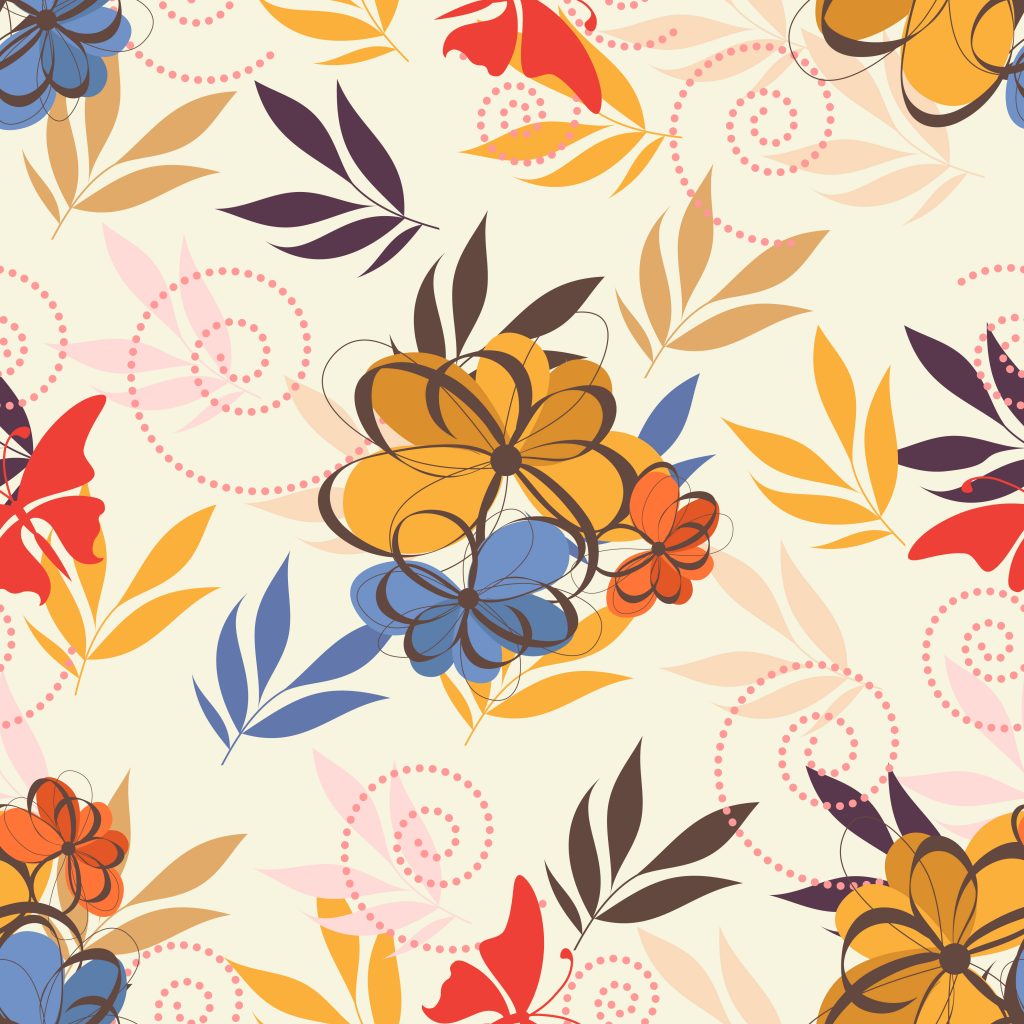 Seamless Vector Illustration Vector Seamless Pattern Floral - Designious
