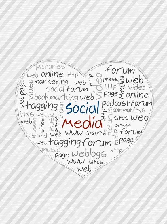 Media Vector Background: Vector Background Social Media Concept 1